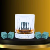 Perlotus Doğal Granit Mermer Viski Taşı 4’lü Özel Seri Sertifikalı - 6