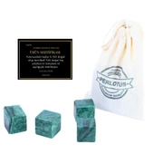 Perlotus Doğal Granit Mermer Viski Taşı 4’lü Özel Seri Sertifikalı - 1