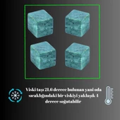 Perlotus Doğal Granit Mermer Viski Taşı 4’lü Özel Seri Sertifikalı - 2