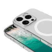 Gpack Apple iPhone 16 Pro Max Kılıf Magsafeli Tek Kamera Çerçeveli Porto Şeffaf thumbnail 3