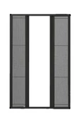 Kamataş   Akordeon Double Pileli Pilise Kapı Antrasit Sineklik (210X210) Istediğin Ölçüde - 1