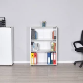 Rio Ofis 3 Raflı Kitaplık - Diamond Beyaz - 11
