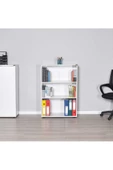 Rio Ofis 3 Raflı Kitaplık - Diamond Beyaz - 5