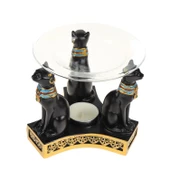 KEDİ TASARIMLI CAM KASELİ BUHURDANLIK - 1