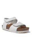 Unisex Çocuk Lacivert Hakiki Deri Ortopedik Sandalet - 10