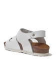 Unisex Çocuk Lacivert Hakiki Deri Ortopedik Sandalet - 12