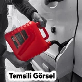 Boşaltma Borulu Plastik Antistatik Benzin Bidonu 5 Litre Akaryakıt Mazot Taşıma Doldurma Depolama - 4