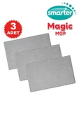 SMARTER MAGIC YEDEK MOP 3 ADET PASPAS TEMİZLİK SETİ MANDALLI YER YÜZEY TEMİZLİK HAVLUSU BEZİ UYUMLU - 1