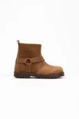 Unisex Hakiki Deri Fermuarlı Bot - 6