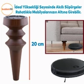 Oliva Ahşap Desen 20 cm Mobilya Kanepe Koltuk Tv Ünitesi Konsol Yükseltme Ayağı Ayakları 4 Adet thumbnail 3