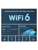 TP-Link Archer VX1800V 4 Port 1800 Mbps VDSL2 Modem - 4