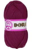 1 Adet Dora El Örgü İpi Yünü 100 gr 103 Mürdüm thumbnail 1