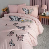 Clasy Genç Nevresim Takımı Tek kişilik Daisy Love Somon thumbnail 2