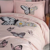 Clasy Genç Nevresim Takımı Tek kişilik Daisy Love Somon thumbnail 3