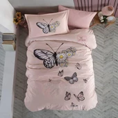 Clasy Genç Nevresim Takımı Tek kişilik Daisy Love Somon thumbnail 1