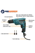 prohummer PH-SM002 Darbesiz Vidalama Matkap 580W (Mavi) - 2