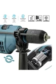 prohummer PH-EA016 Elektrikli 13mm Darbeli Matkap 1100w (Mavi) - 3