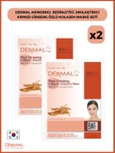 Dermal Arındırıcı, Serinletici, Sıkılaştırıcı Kırmızı Ginseng Özlü Kolajen Maske Seti 2 Adet - 1