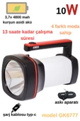 Gold Kama uzun mesafeli ultra güçlü gold kama el feneri ışıldak GK6777 - 1