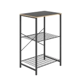 Eportatif Çok Amaçlı Mutfak Rafı Bangosu Masa Dar Füme 1444 - 4