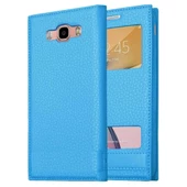 Samsung Galaxy J7 2016 J710 Uyumlu Pencereli Kapaklı Magnum Kılıf thumbnail 6