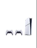 Sony Playstation 5 Slim Digital Edition İthalatçı Garantili + 2.Dualsense Beyaz - Siyah - Beyaz - 1