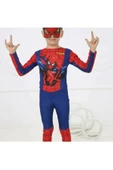 Erkek Çocuk Spiderman Kostümü Yeni Örümcek Adam Kostüm Maskeli 2406 - 5