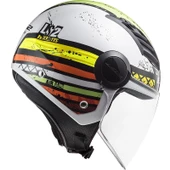 LS2 Aırflow Gloss Whıte Green Kask - 2