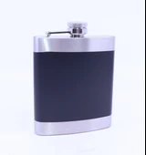 Siyah - Krom  Cep Matarası-Flask 7 OZ - 2