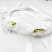 Çiçekli Kurdeleli Çember Taç thumbnail 1