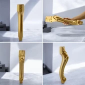 Erva Plastik Sehpa Ayağı 46 cm Gold Altın Orta Ayak Zigon Sehpa Mobilya Masa Ayakları Altın 1 Adet thumbnail 7
