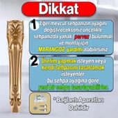 Erva Plastik Sehpa Ayağı 46 cm Gold Altın Orta Ayak Zigon Sehpa Mobilya Masa Ayakları Altın 1 Adet thumbnail 2