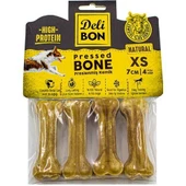DERİ PRES KEMİK 7CM XS BOY 4LÜ PAKET NATUREL - 1