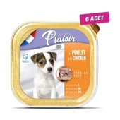 6 Adet - Plaisir Tahılsız Puppy Tavuklu Ezme Yavru Köpek Konservesi 150 gr - 1