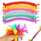 4 ADET DUYUSAL STRES OYUNCAĞI UZAYAN BİLEKLİK 4 PCS COLOURFUL SENSORY FİDGET TOY ANTİ STRESS TOYS thumbnail 4