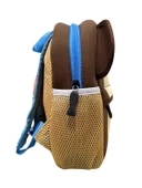 3K Sarı Kahverengi Maymun Figürlü Anaokul Çantası thumbnail 2