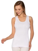 6 Adet Gümüş Bayan Ribana Düz Biye Geniş Askılı Atlet 3009 thumbnail 1