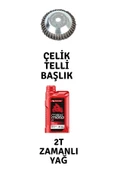 Rapco Motorlu Tırpan Çelik Telli Başlık ve Petrol Ofisi Maximoto 2T Zamanlı Yağ - 1