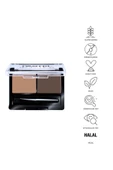Eyebrow Duo - Ikili Kaş Farı 02 Medium 2.5 G Kaş Farı & 1.5 G Wax - 2