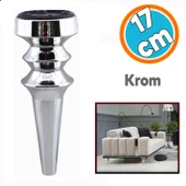 Mobilya Yükseltici Kanepe Koltuk Tv Ünitesi Baza Ayağı Zigon Orta Sehpası Ayak Ayakları Gümüş Krom 17 cm thumbnail 1