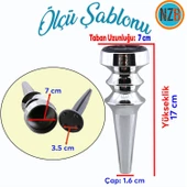 Mobilya Yükseltici Kanepe Koltuk Tv Ünitesi Baza Ayağı Zigon Orta Sehpası Ayak Ayakları Gümüş Krom 17 cm thumbnail 2