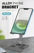 Metal Flexgrip Katlanabilir Tablet Telefon Tutacağı Standı 180°Ayarlanabilir Kauçuk Destekli - 8