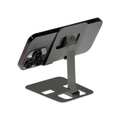 Metal Flexgrip Katlanabilir Tablet Telefon Tutacağı Standı 180°Ayarlanabilir Kauçuk Destekli - 2