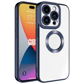 Apple iPhone 15 Pro Kılıf Kamera Korumalı Logo Gösteren  Omega Kapak - 9