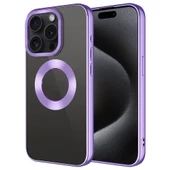 Apple iPhone 15 Pro Kılıf Tek Kamera Çerçeveli Logo Gösteren  Omega Kapak - 8