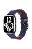 Apple Watch 7 41mm Zore KRD-97 Sarmal Örgü Tasarımlı Kordon - 1