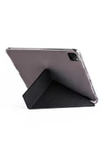 Apple iPad Pro 12.9 2022 M2 UyumluTri Folding Kalem Bölmeli Standlı Kılıf - 5