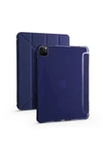 Apple iPad Pro 12.9 2022 M2 Kılıf Tri Folding Kalem Bölmeli Standlı Kılıf - 3