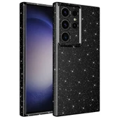 Galaxy S23 Ultra Kılıf Kamera Korumalı Simli Lüks  Koton Kapak - 6