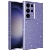 Galaxy S23 Ultra Kılıf Kamera Korumalı Simli Lüks  Koton Kapak - 2